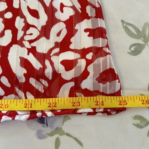 NWOT Tyche Red & White Animal Print Slip Dress - Picture 15 of 16